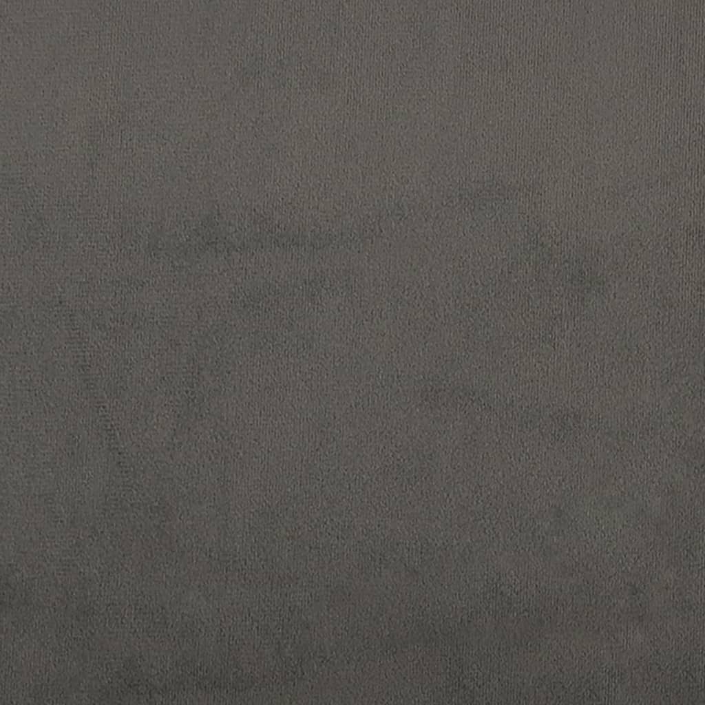 Kopfteil mit Ohren Dunkelgrau 147x23x118/128 cm Samt