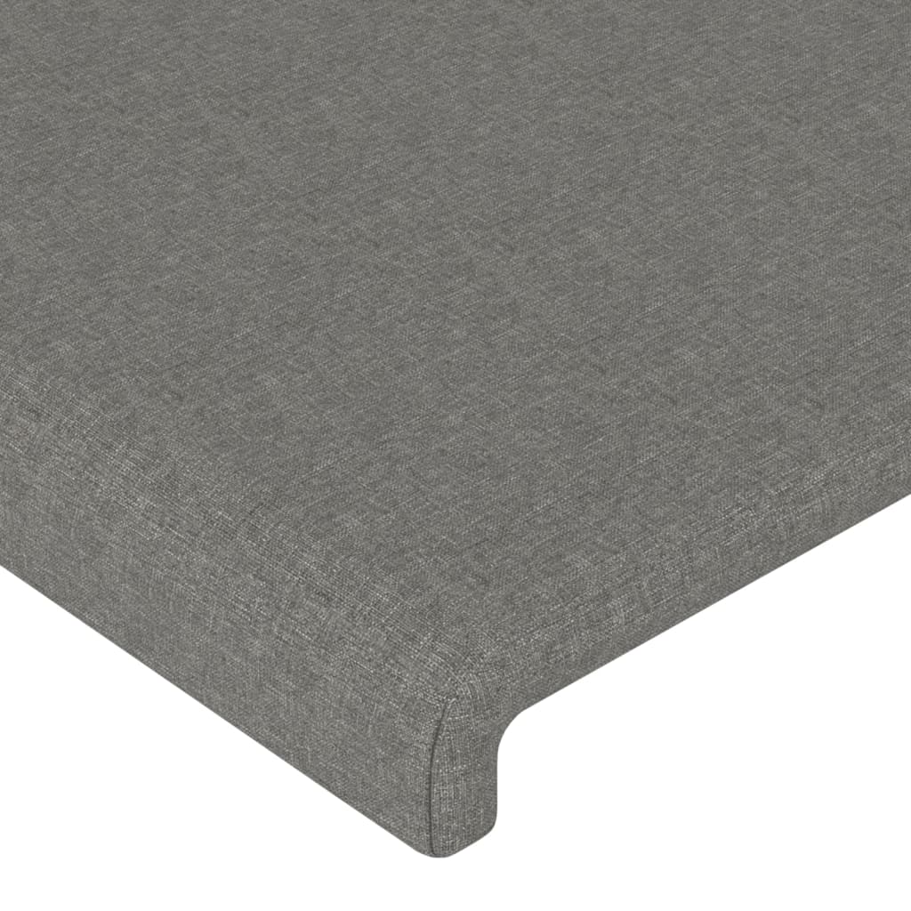 Kopfteil mit Ohren Dunkelgrau 83x16x78/88 cm Stoff