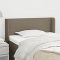 Kopfteil mit Ohren Taupe 83x16x78/88 cm Stoff