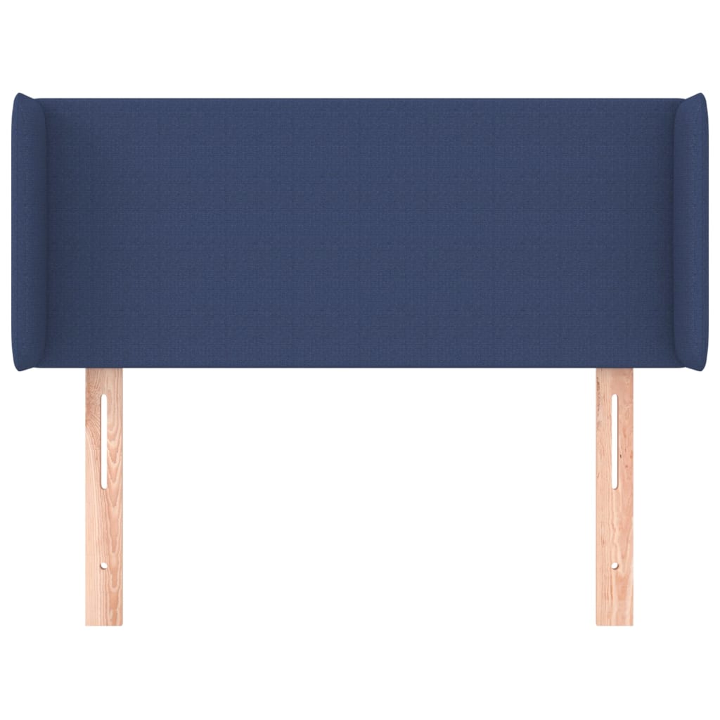 Kopfteil mit Ohren Blau 83x16x78/88 cm Stoff