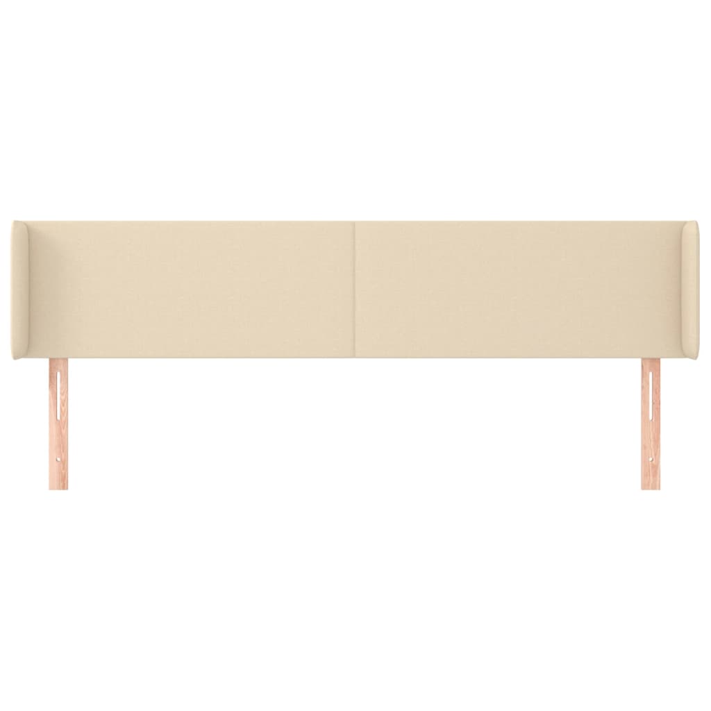 Kopfteil mit Ohren Creme 183x16x78/88 cm Stoff