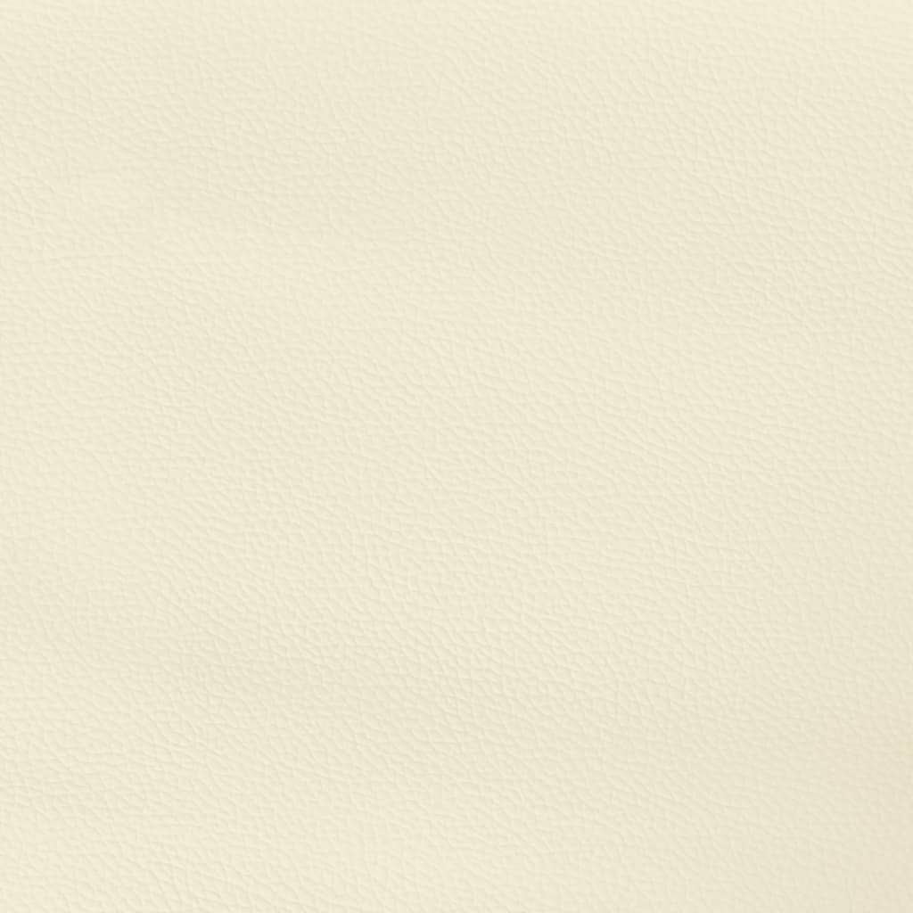 Kopfteil mit Ohren Creme 83x16x78/88 cm Kunstleder