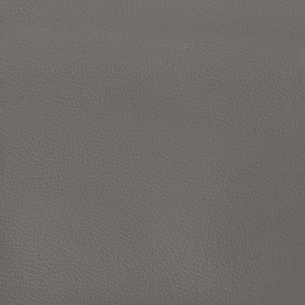 Kopfteil mit Ohren Grau 147x16x78/88 cm Kunstleder