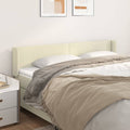 Kopfteil mit Ohren Creme 183x16x78/88 cm Kunstleder