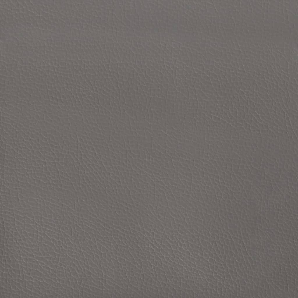 Kopfteil mit Ohren Grau 83x16x78/88 cm Kunstleder