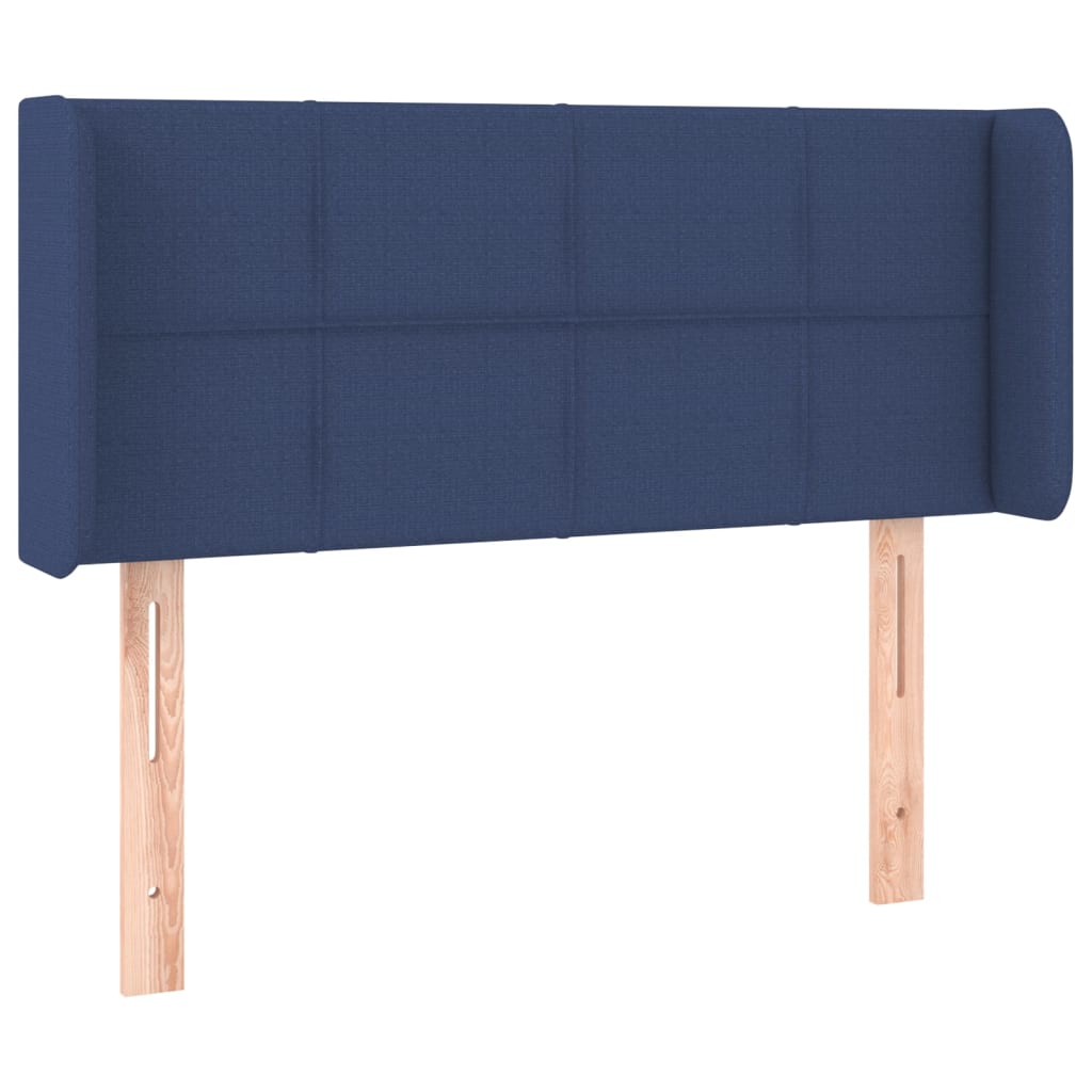 Kopfteil mit Ohren Blau 83x16x78/88 cm Stoff