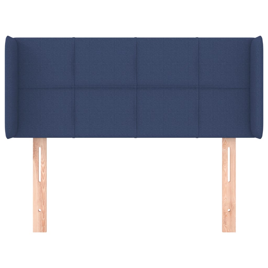Kopfteil mit Ohren Blau 83x16x78/88 cm Stoff