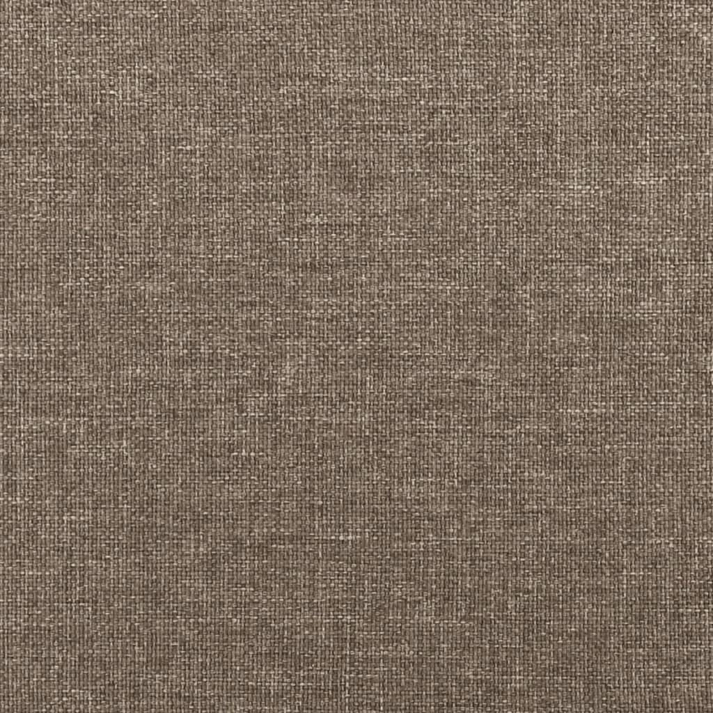 Kopfteil mit Ohren Taupe 183x16x78/88 cm Stoff