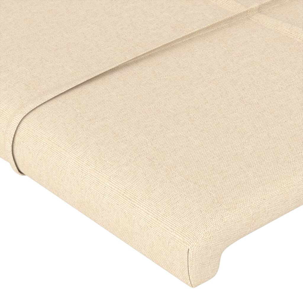 Kopfteil mit Ohren Creme 183x16x78/88 cm Stoff