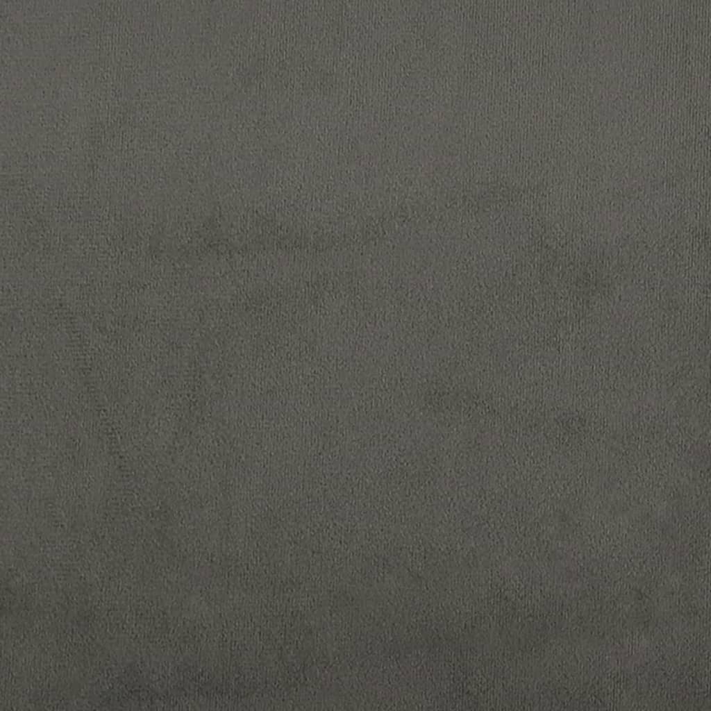 Kopfteil mit Ohren Dunkelgrau 103x16x78/88 cm Samt