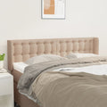 Kopfteil mit Ohren Cappuccino-Braun 147x16x78/88 cm Kunstleder