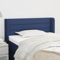 Kopfteil mit Ohren Blau 83x16x78/88 cm Stoff