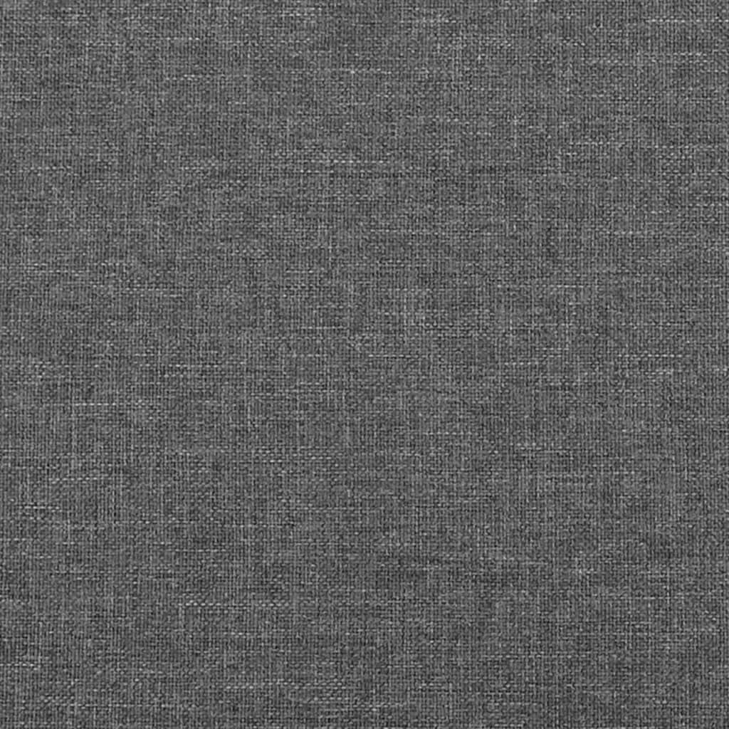 Kopfteil mit Ohren Dunkelgrau 93x16x78/88 cm Stoff