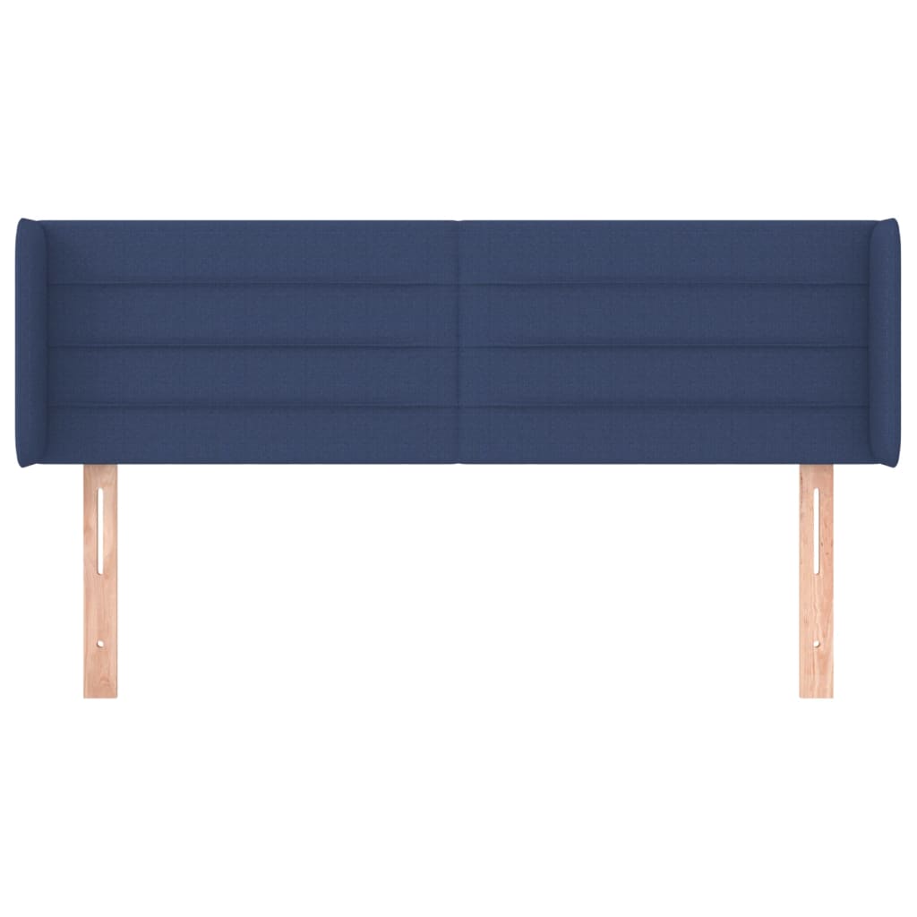 Kopfteil mit Ohren Blau 147x16x78/88 cm Stoff