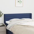 Kopfteil mit Ohren Blau 147x16x78/88 cm Stoff