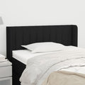 Kopfteil mit Ohren Schwarz 83x16x78/88 cm Stoff