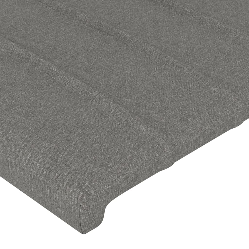 Kopfteil mit Ohren Dunkelgrau 147x16x78/88 cm Stoff