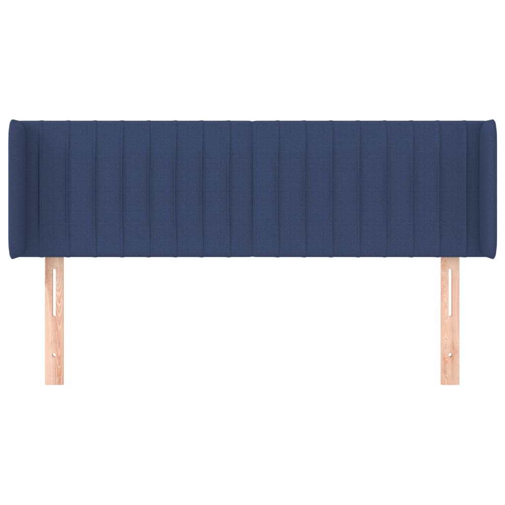 Kopfteil mit Ohren Blau 147x16x78/88 cm Stoff