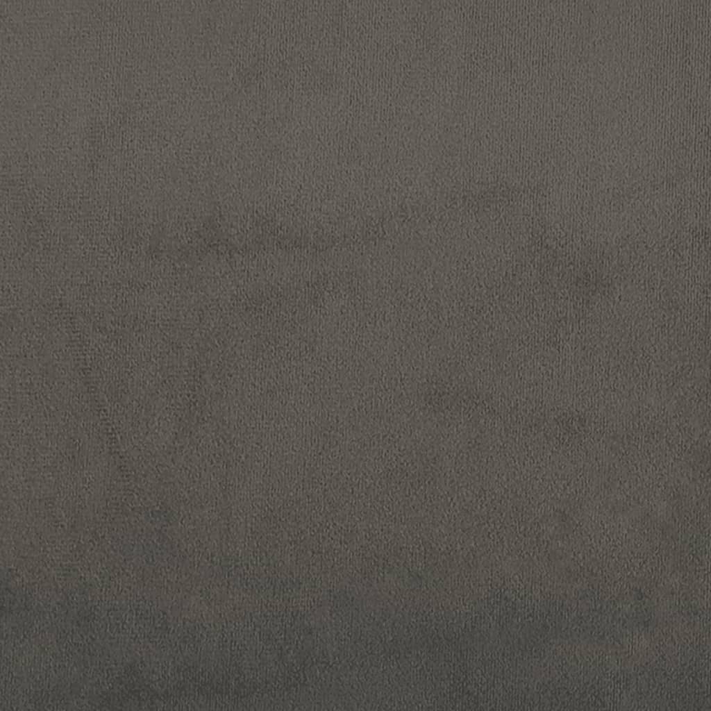 Kopfteil mit Ohren Dunkelgrau 183x16x78/88 cm Samt