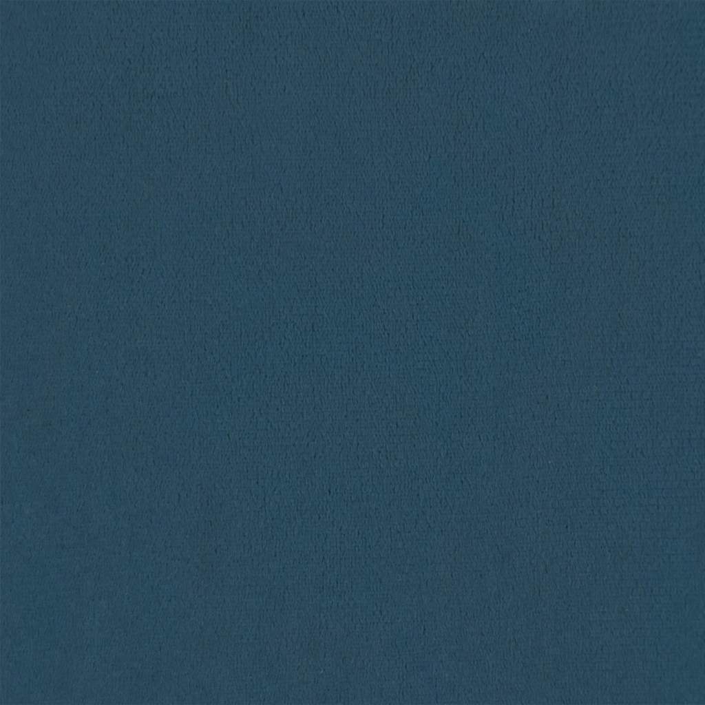 Kopfteil mit Ohren Dunkelblau 203x16x78/88 cm Samt