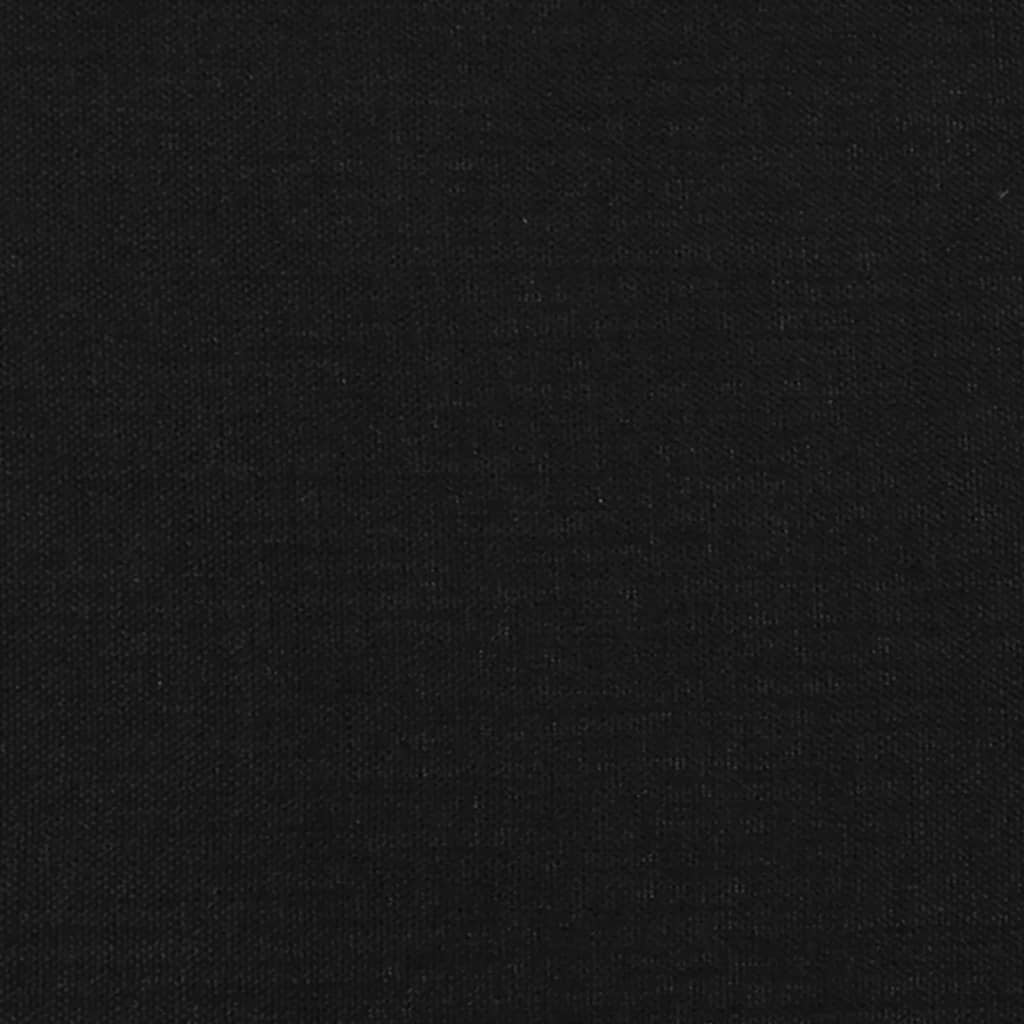 Kopfteil mit Ohren Schwarz 83x16x78/88 cm Stoff