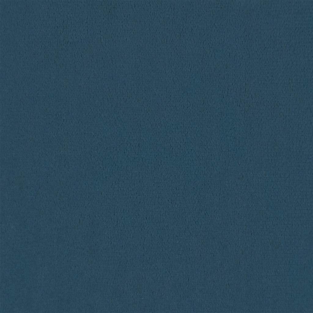 LED Kopfteil Dunkelblau 180x5x78/88 cm Samt