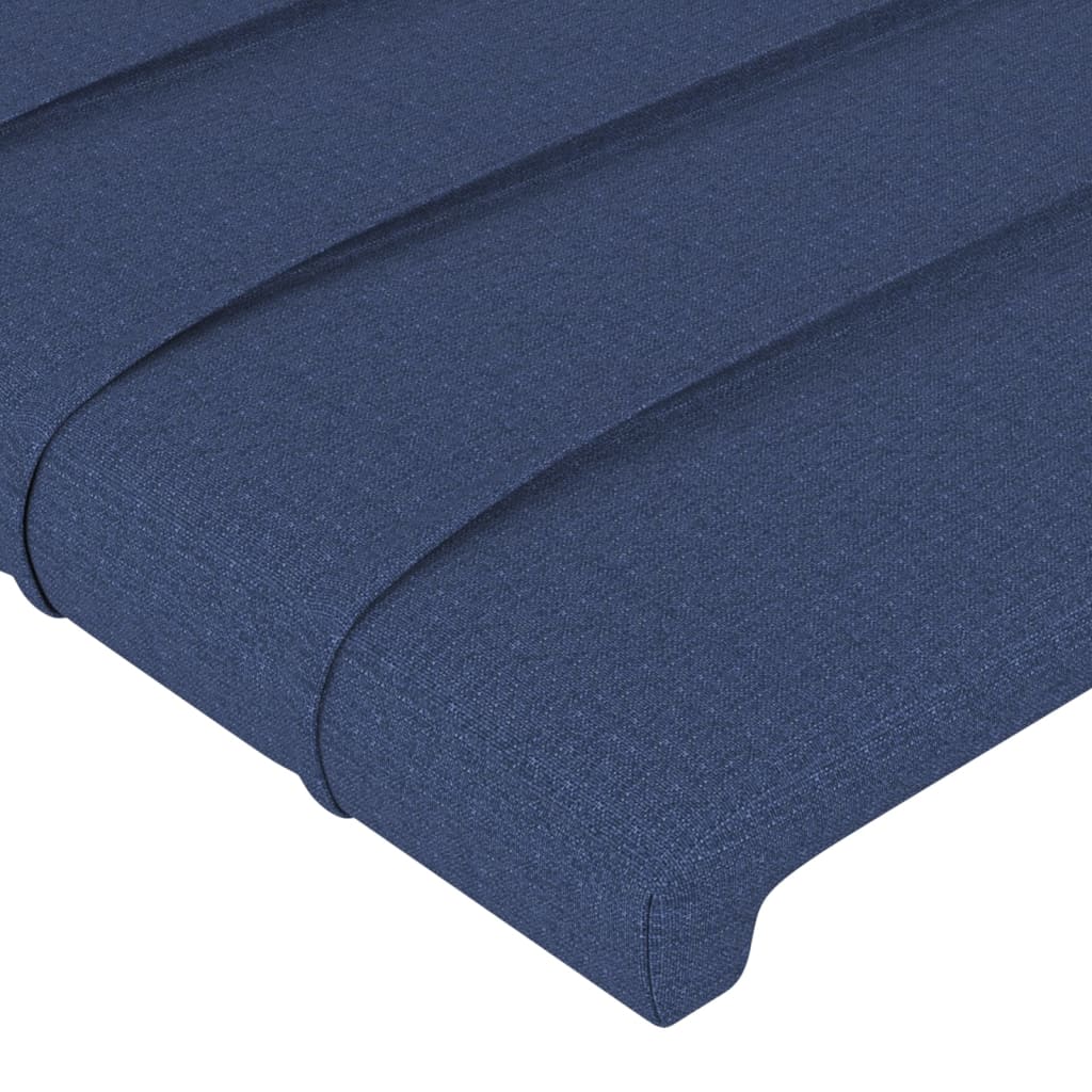 LED Kopfteil Blau 80x5x78/88 cm Stoff