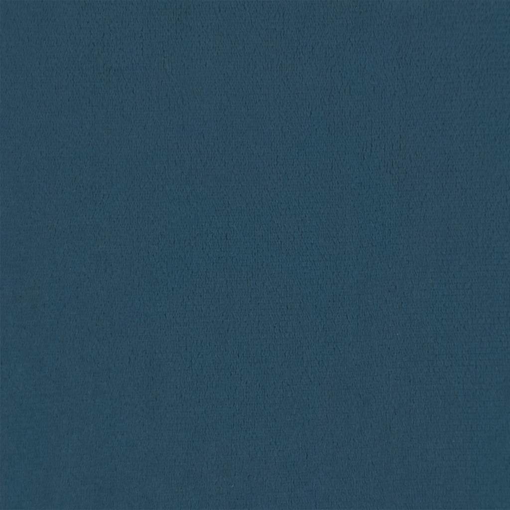 LED Kopfteil Dunkelblau 100x5x78/88 cm Samt