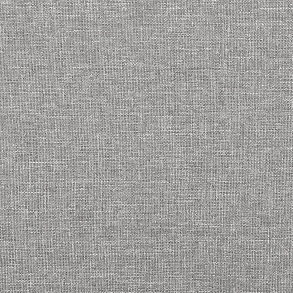 Bettgestell ohne Matratze Hellgrau 100x200 cm Stoff