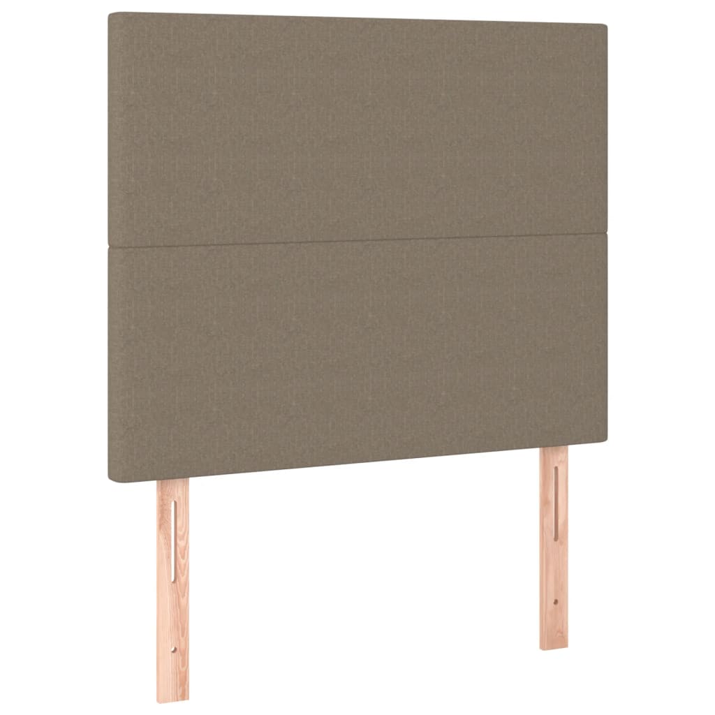 Bettgestell ohne Matratze Taupe 100x200 cm Stoff
