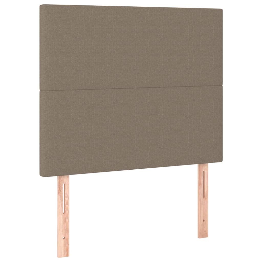 Bettgestell ohne Matratze Taupe 120x200 cm Stoff