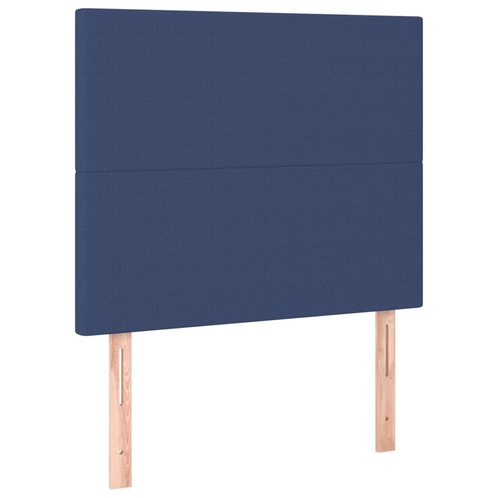 Bettgestell ohne Matratze Blau 120x200 cm Stoff