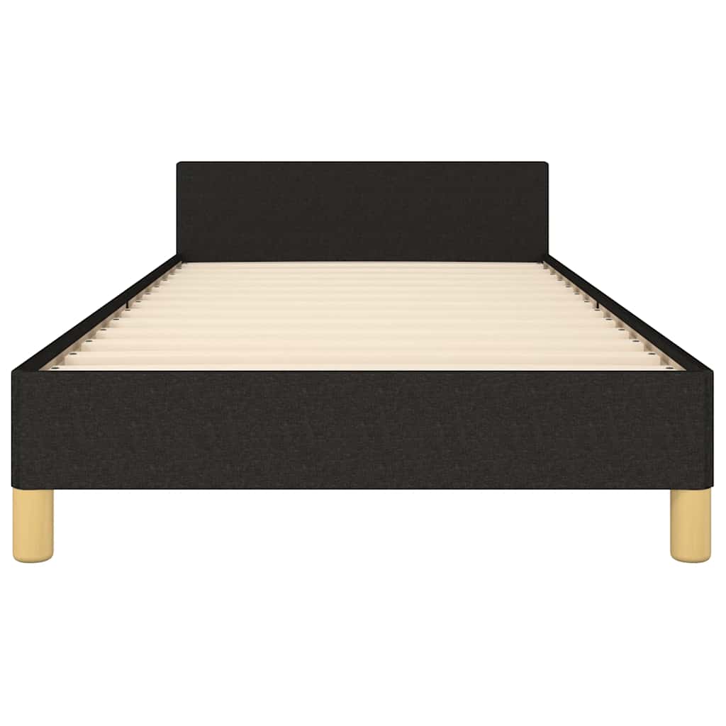 Bettgestell ohne Matratze Schwarz 80x200 cm Stoff