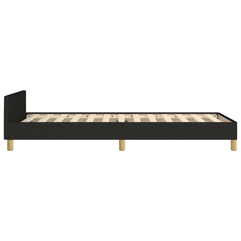 Bettgestell ohne Matratze Schwarz 80x200 cm Stoff