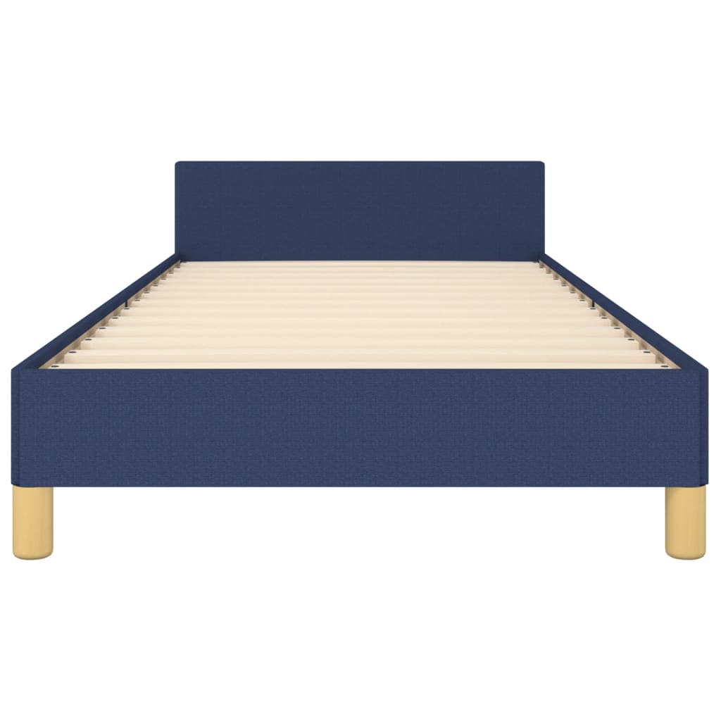 Bettgestell ohne Matratze Blau 80x200 cm Stoff
