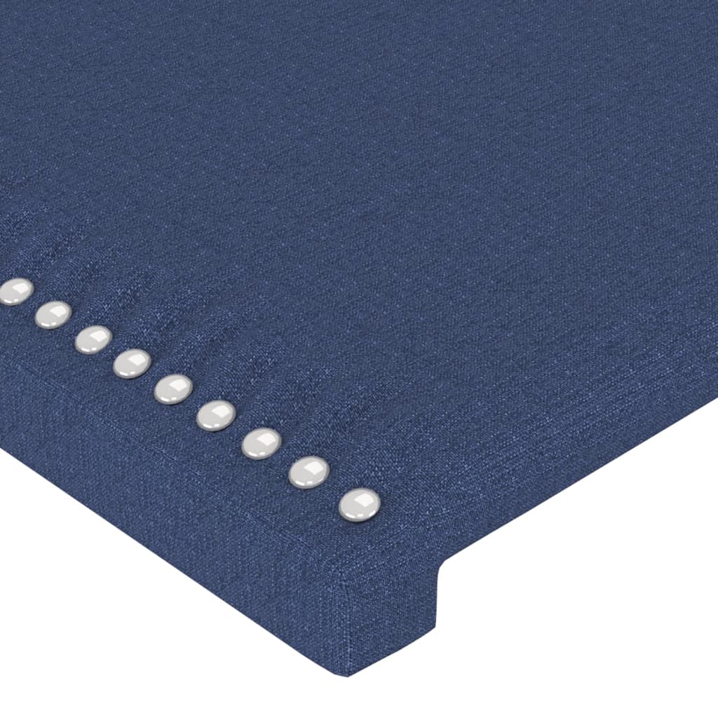 Bettgestell ohne Matratze Blau 90x190 cm Stoff
