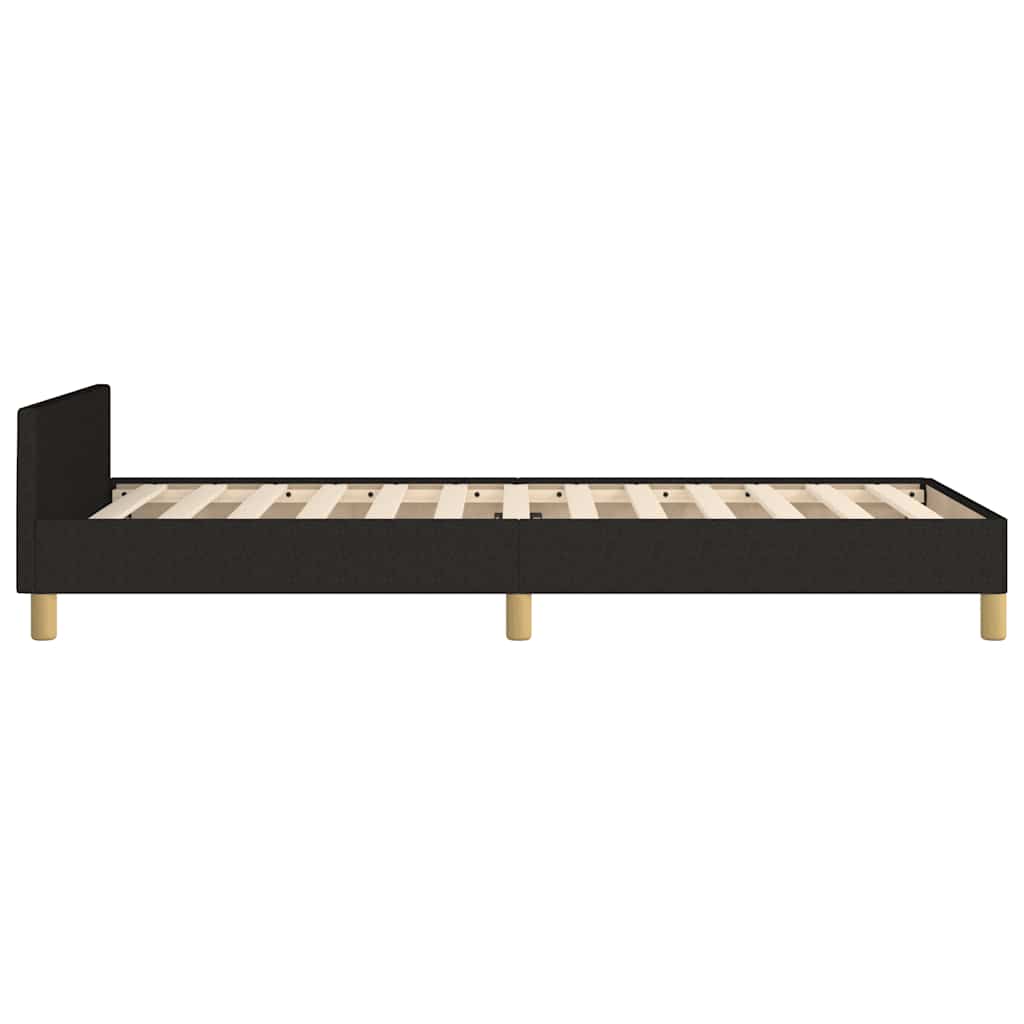 Bettgestell ohne Matratze Schwarz 90x200 cm Stoff