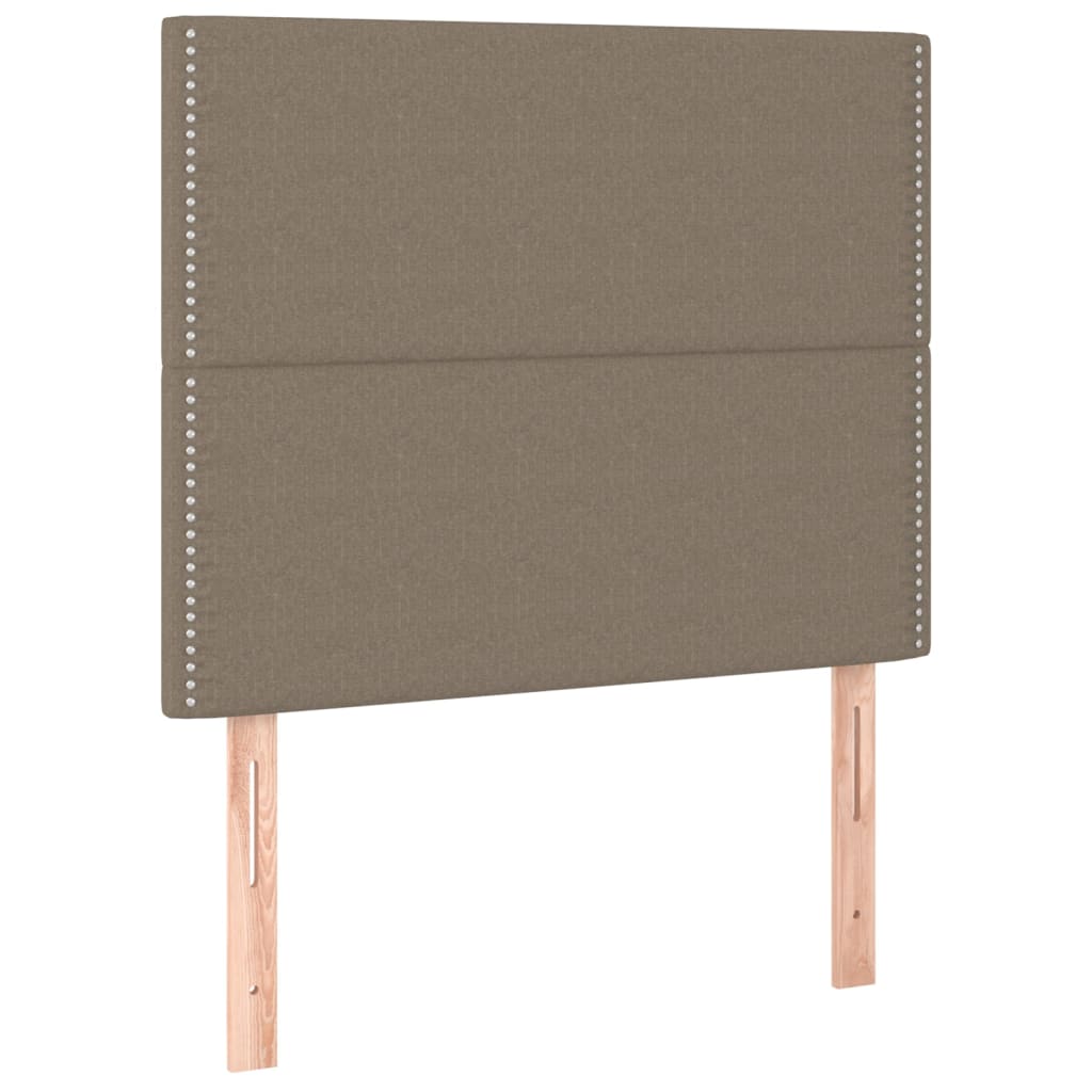 Bettgestell ohne Matratze Taupe 120x200 cm Stoff