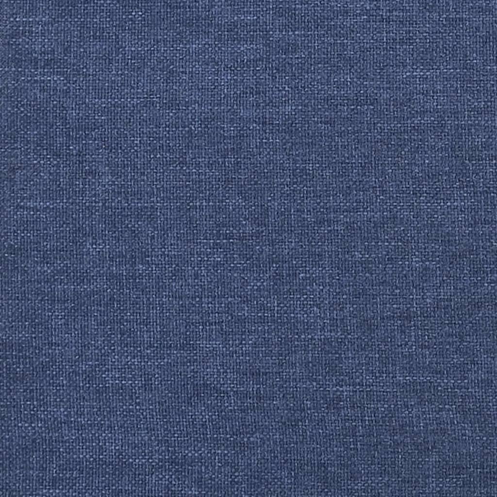 Bettgestell ohne Matratze Blau 120x200 cm Stoff