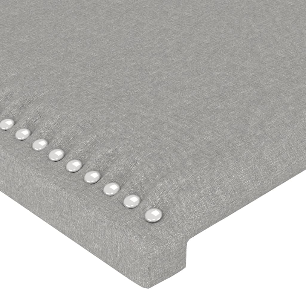 Bettgestell ohne Matratze Hellgrau 180x200 cm Stoff