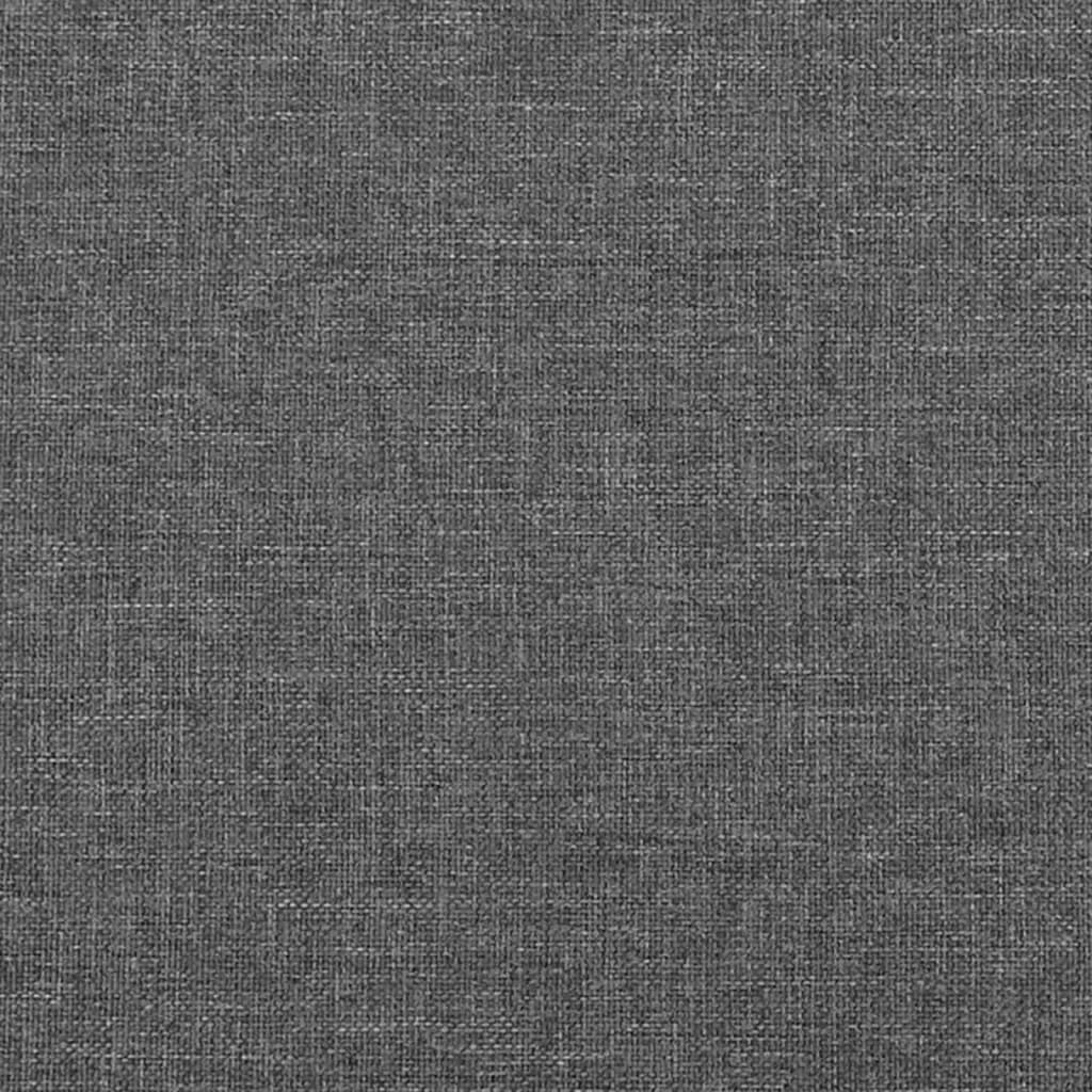 Bettgestell ohne Matratze Dunkelgrau 180x200 cm Stoff