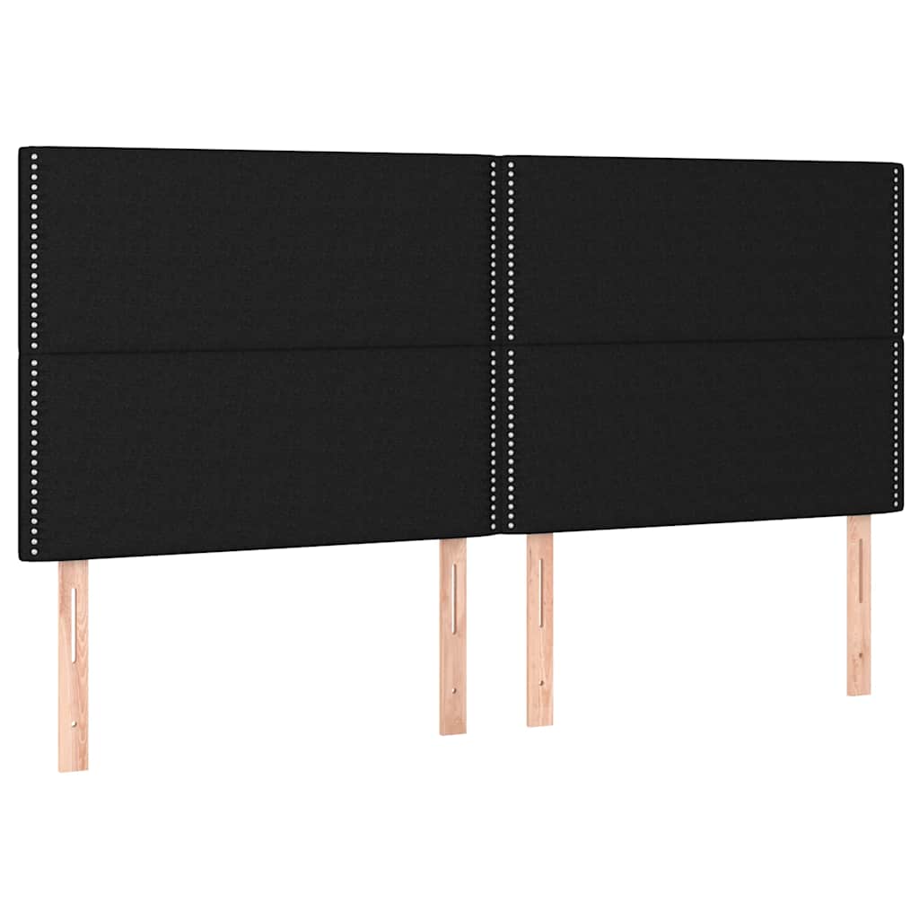 Bettgestell ohne Matratze Schwarz 180x200 cm Stoff