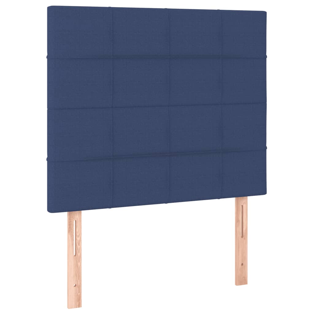 Bettgestell ohne Matratze Blau 100x200 cm Stoff