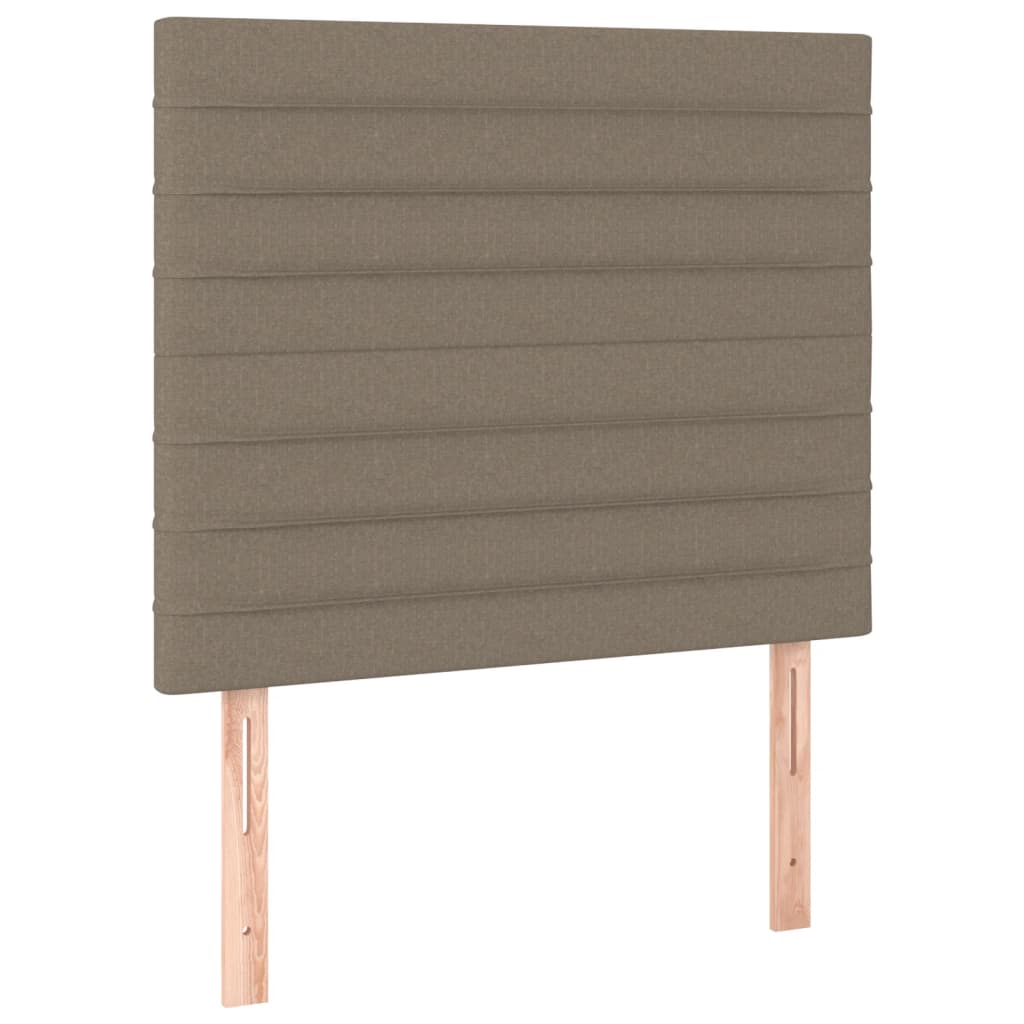Bettgestell ohne Matratze Taupe 100x200 cm Stoff