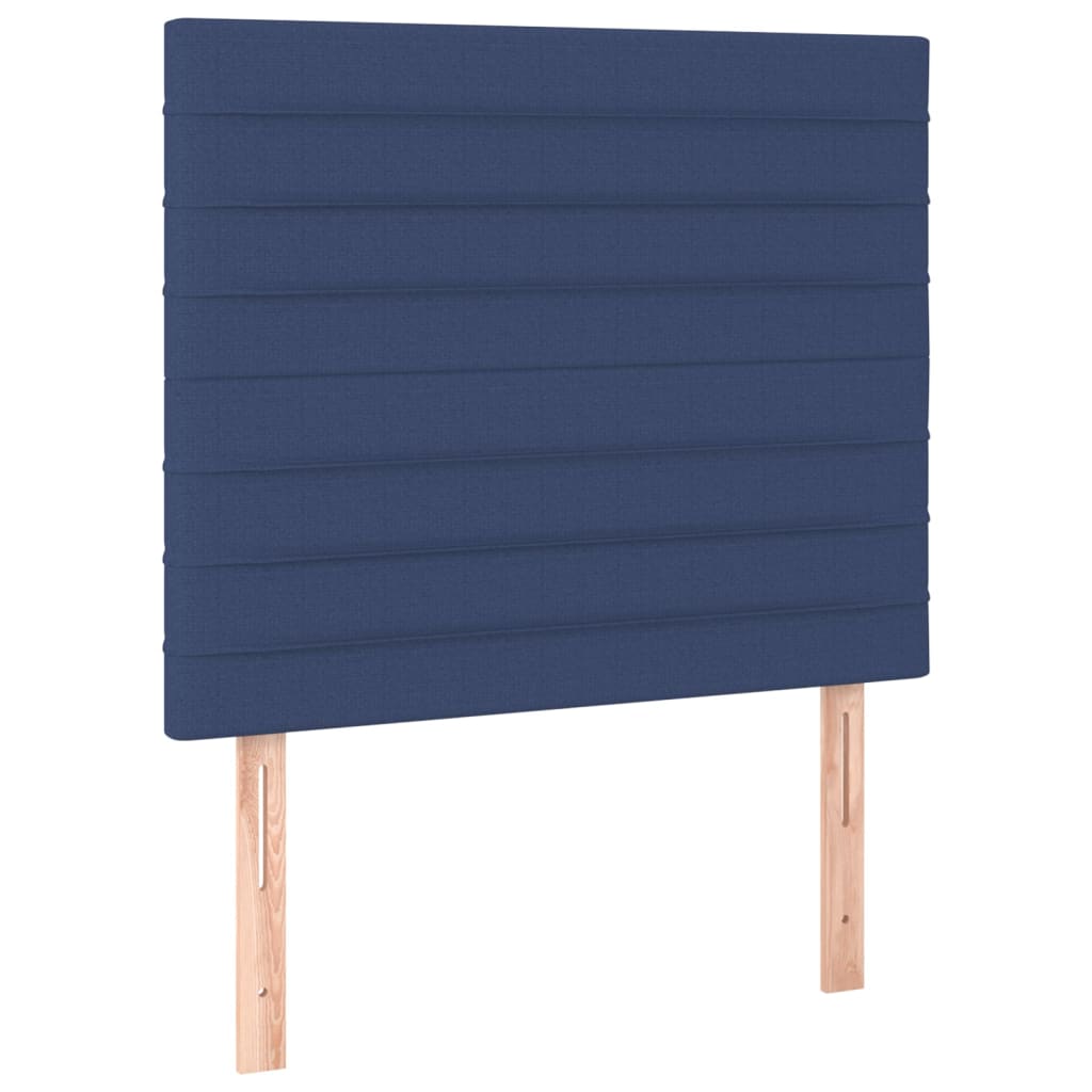 Bettgestell ohne Matratze Blau 100x200 cm Stoff
