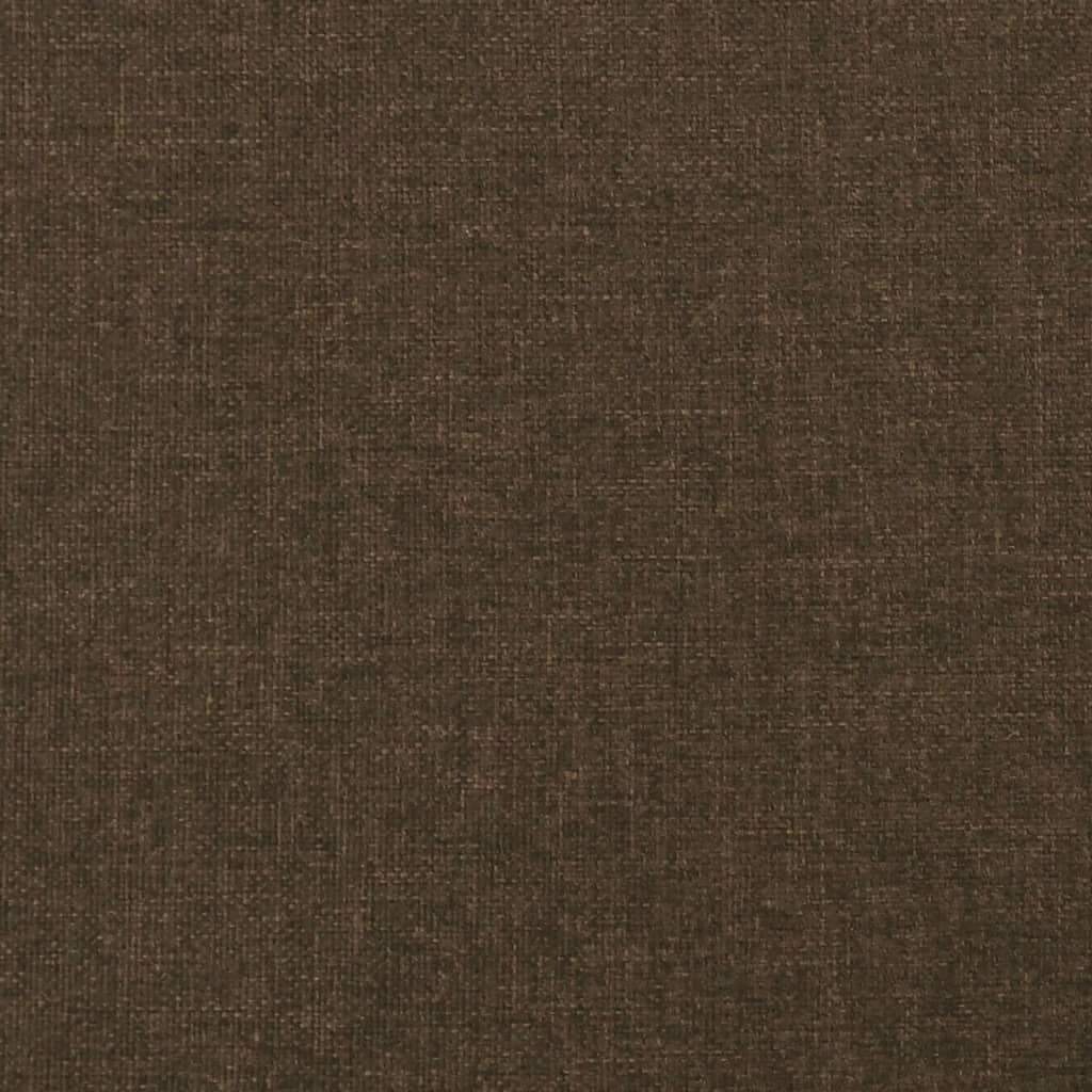 Bettgestell ohne Matratze Dunkelbraun 140x190 cm Stoff