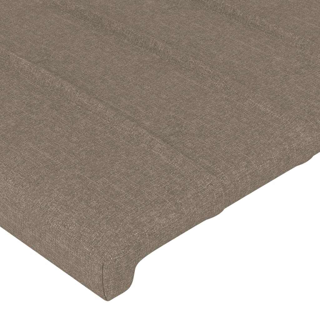 Bettgestell ohne Matratze Taupe 80x200 cm Stoff