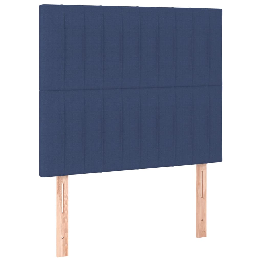 Bettgestell ohne Matratze Blau 80x200 cm Stoff