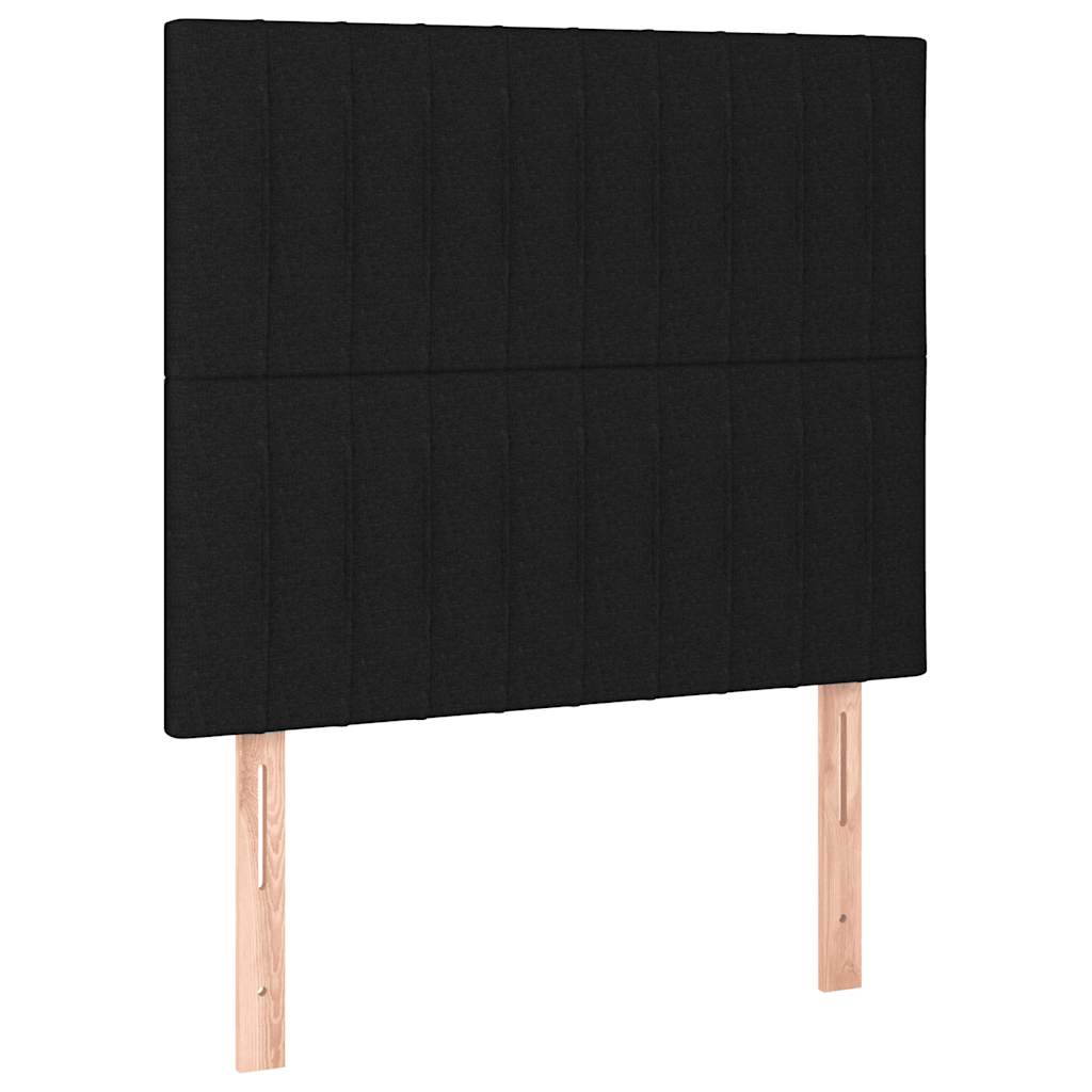 Bettgestell ohne Matratze Schwarz 90x190 cm Stoff