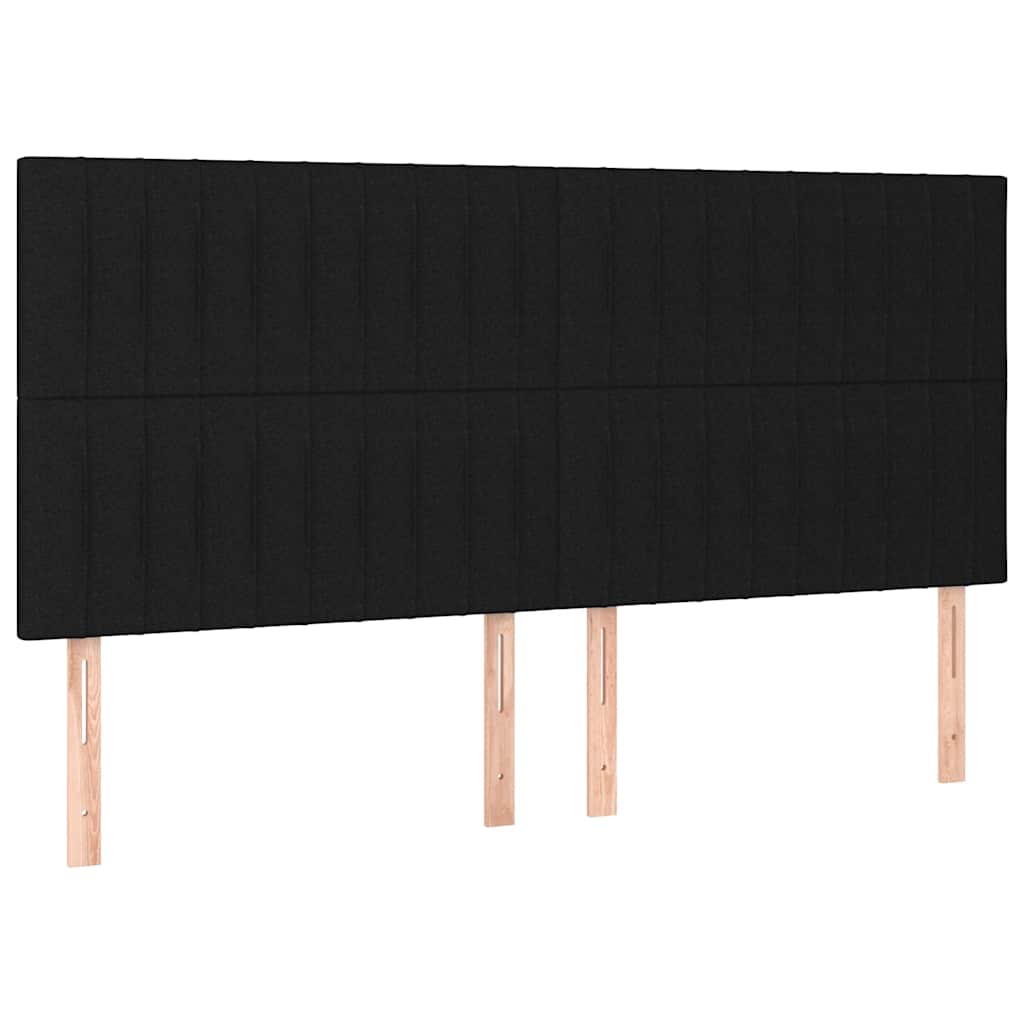 Bettgestell ohne Matratze Schwarz 160x200 cm Stoff